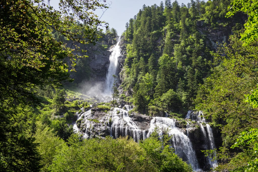 Camping à proximité de la cascade d'Ars