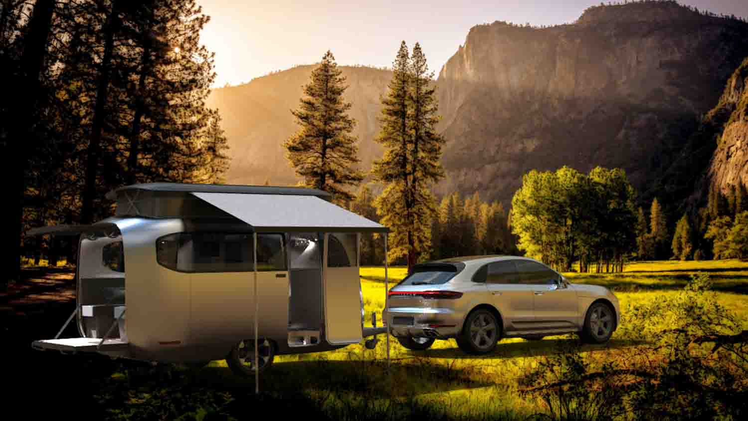 Concept de caravane Airstream - Porsche