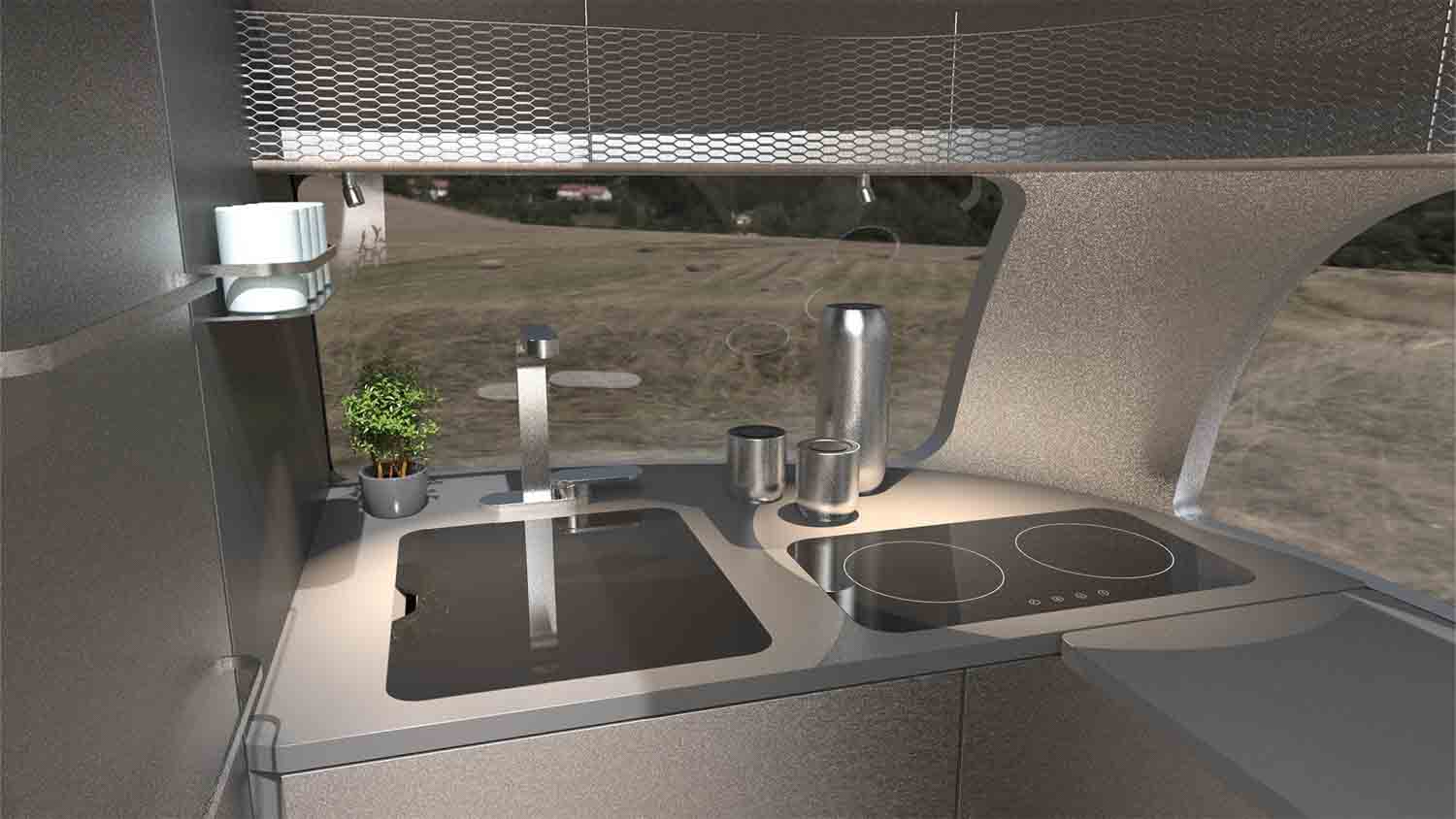 Concept de caravane Airstream - Porsche