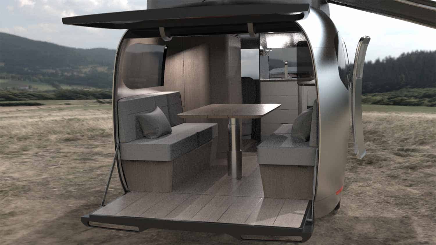 Concept de caravane Airstream - Porsche