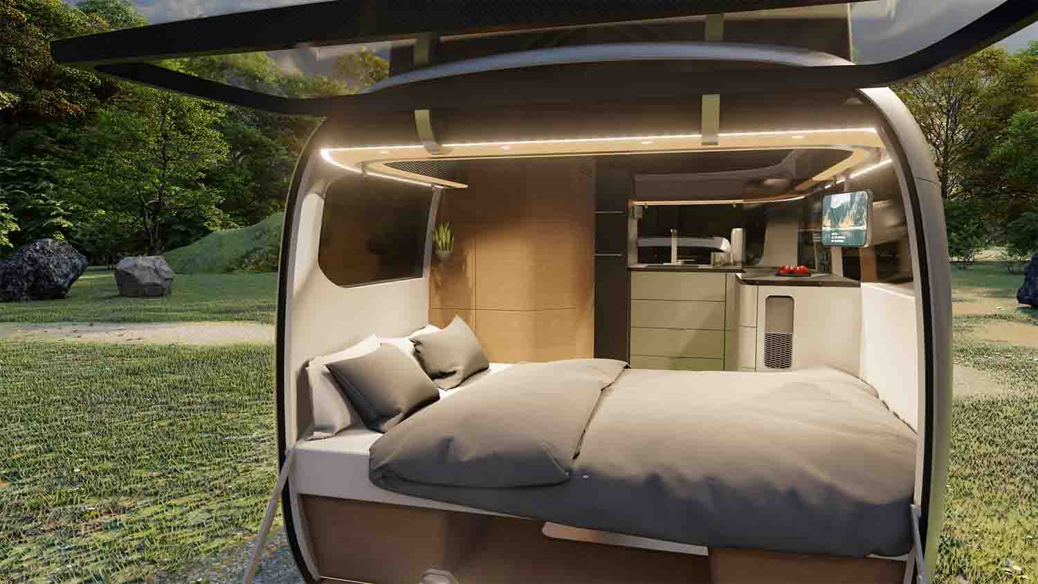Concept de caravane Airstream - Porsche