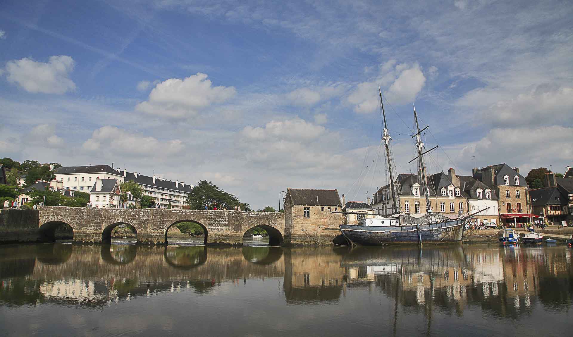 Emplacement de camping à Saint-Goustan dans le Morbihan en Bretagne
