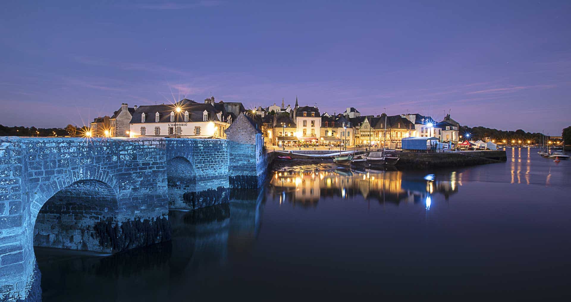 Emplacement de camping à Saint-Goustan dans le Morbihan en Bretagne