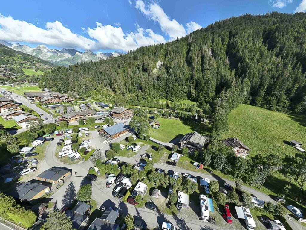 Emplacement de camping au Grand-Bornand
